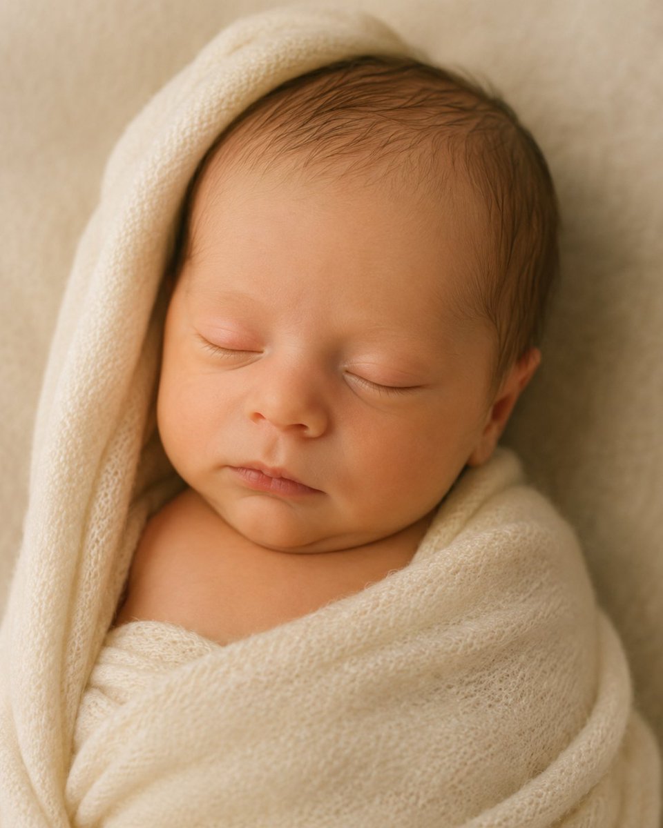 4D Ultrasound to Newborn Portrait - AI image template preview