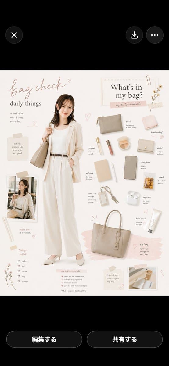 Bag Check Lifestyle Infographic - AI image template preview