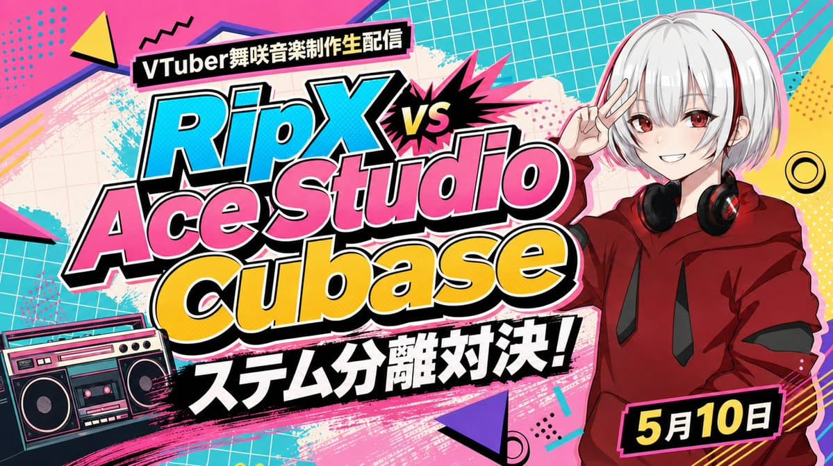 VTuber Software Battle Thumbnail - AI image template preview