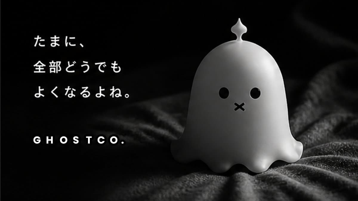 Cute Ghost Mascot Brand Poster - AI image template preview