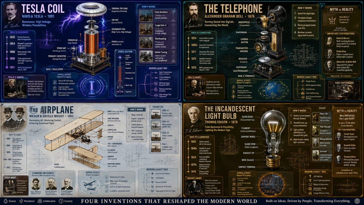 Exploded View Invention Infographic - AI image template preview