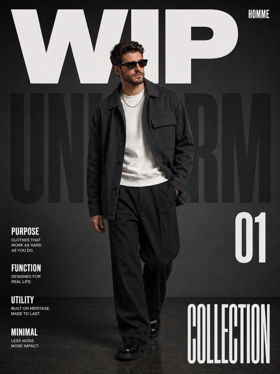 Premium Editorial Fashion Magazine - AI image template preview