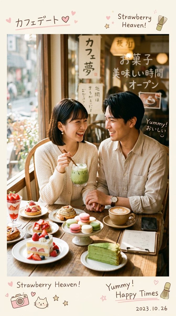 Aesthetic Cozy Cafe Photography - AI image template preview