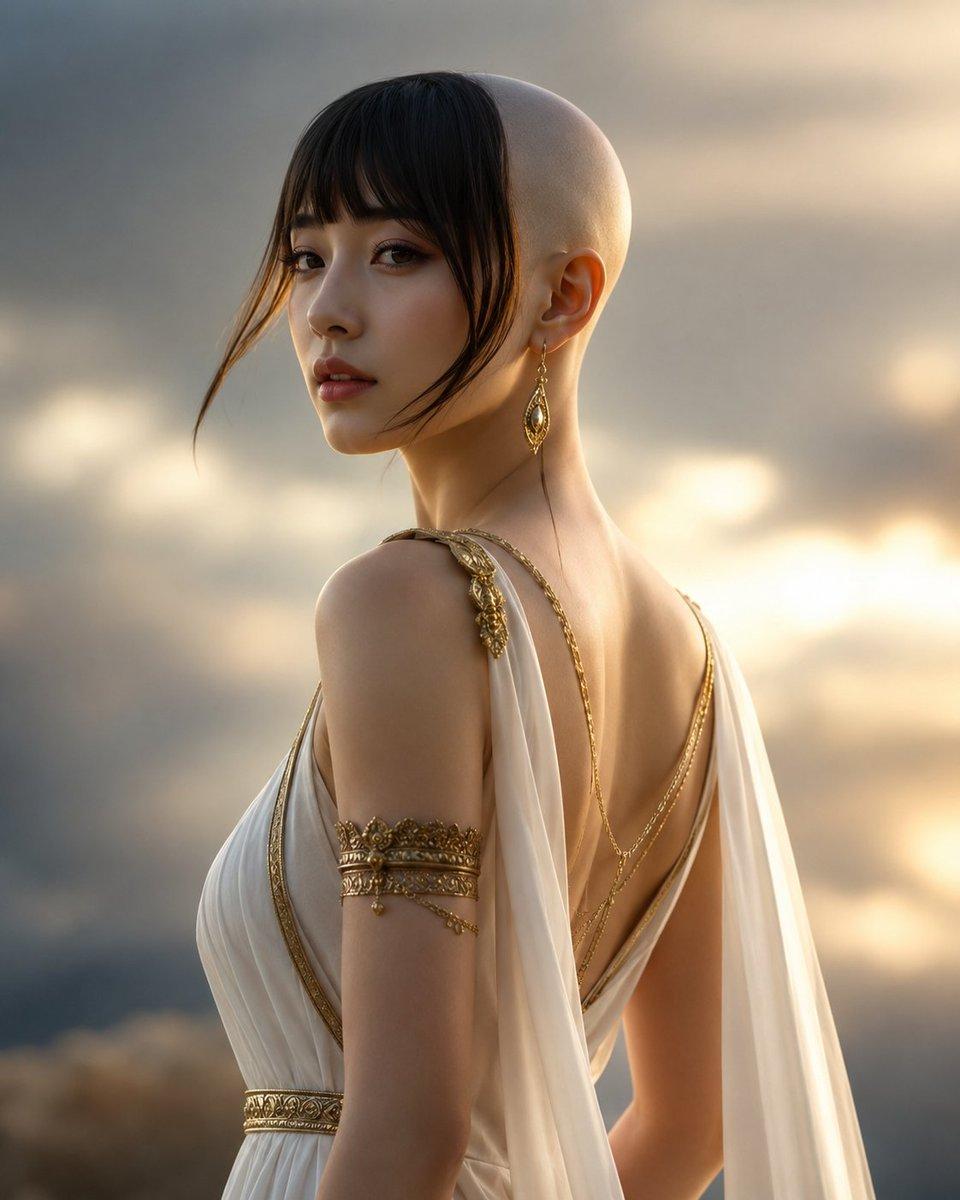 Goddess of Opportunity Portrait - AI image template preview