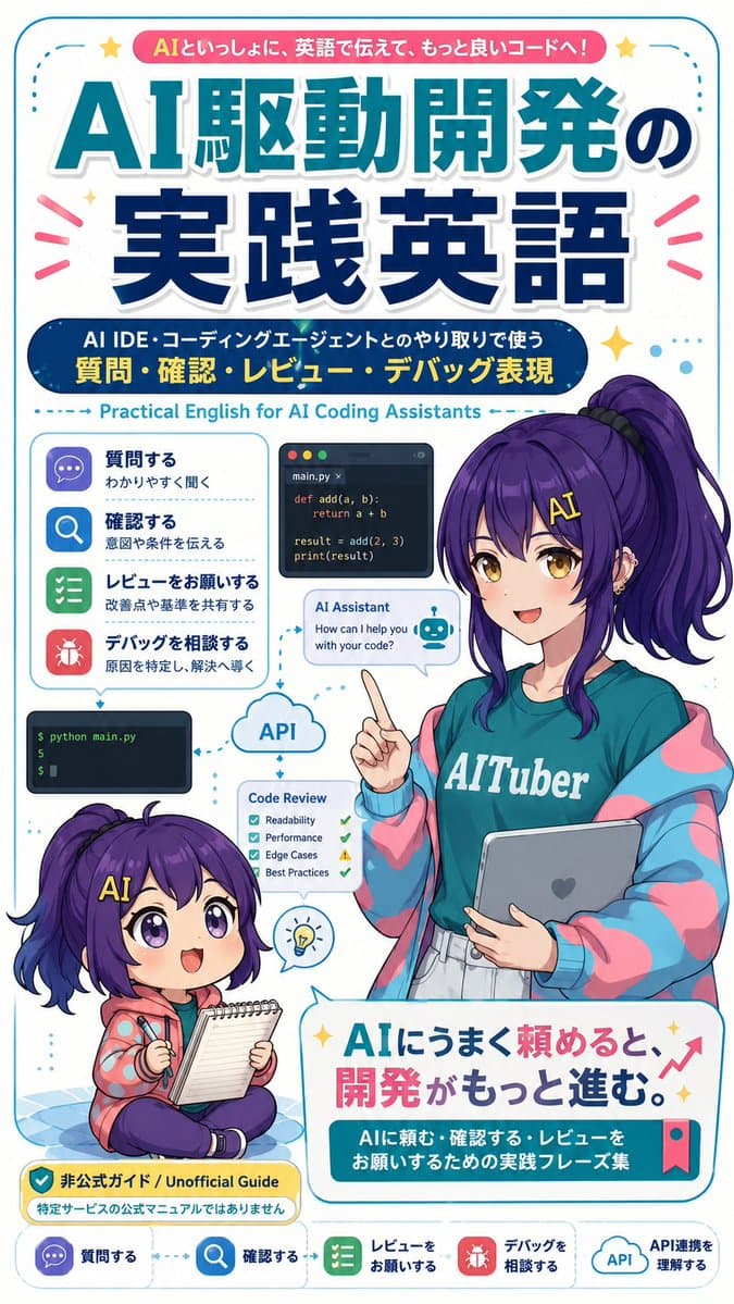 AI Coding English Learning Poster - AI image template preview