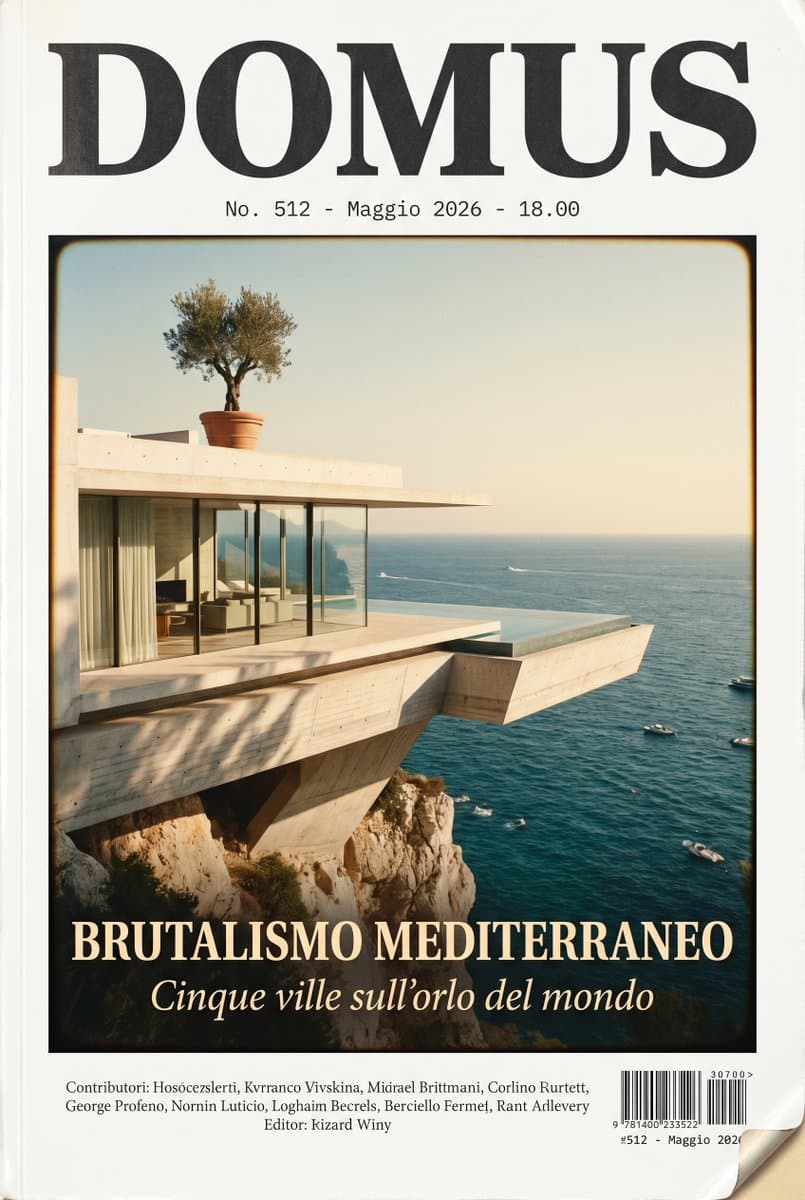 DOMUS Mediterranean Brutalism Cover - AI image template preview