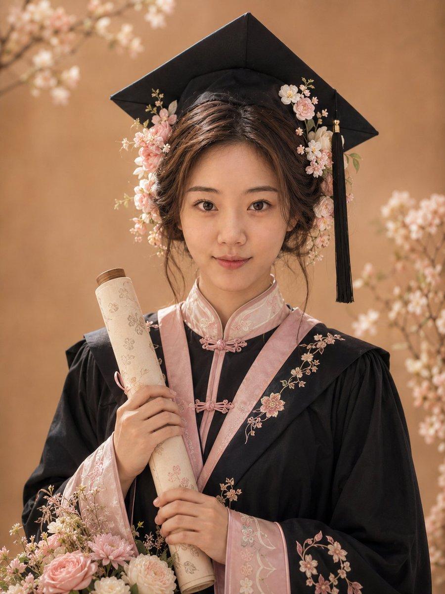 Refined Academic Degree Graduation Photos - AI image template preview