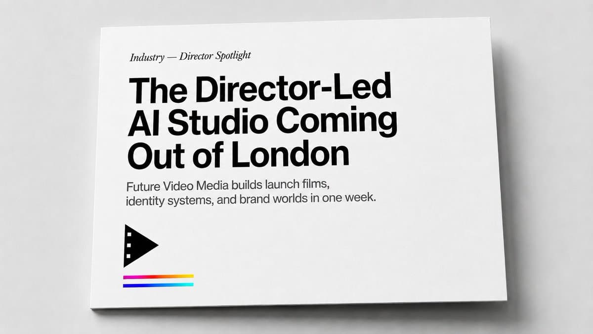 Minimal Director-Led AI Studio Cover - AI image template preview