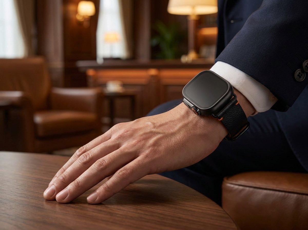 Luxury Smartwatch Lifestyle Ad - AI image template preview
