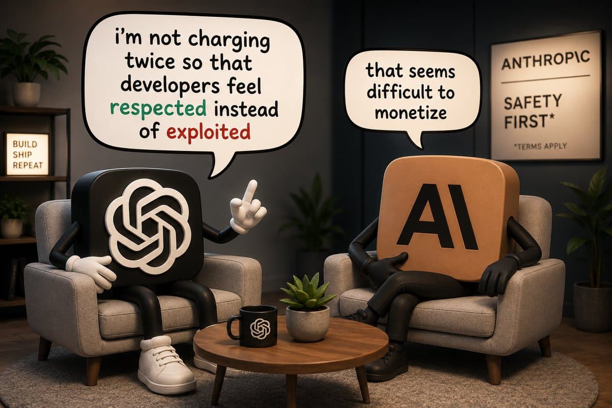 Satirical AI Mascot Lounge Debate - AI image template preview