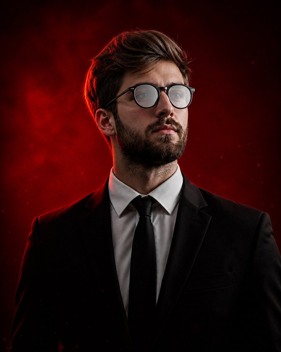 Cinematic Editorial Male Portrait - AI image template preview
