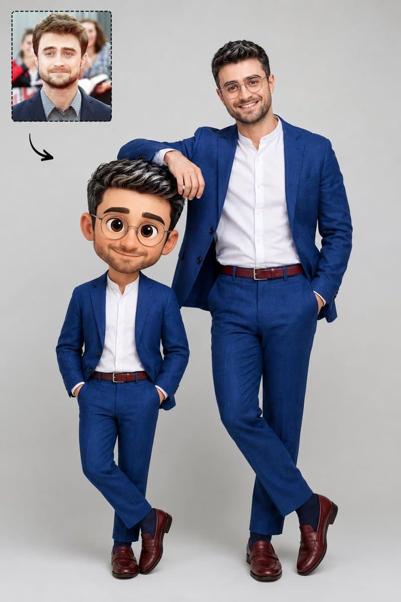 Real Life to Pixar Avatar Transformation - AI image template preview