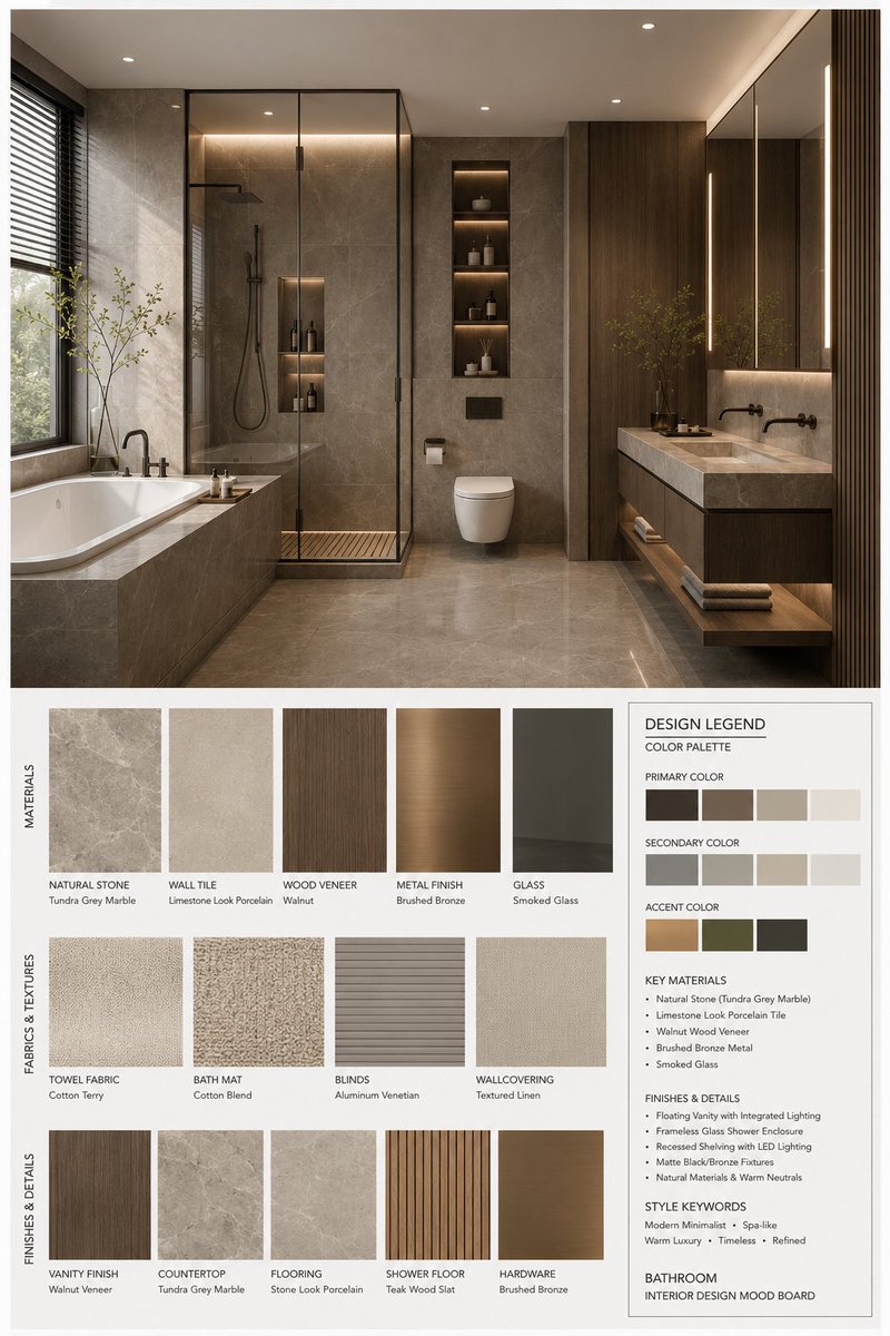 Interior Design Mood Board Generator - AI image template preview