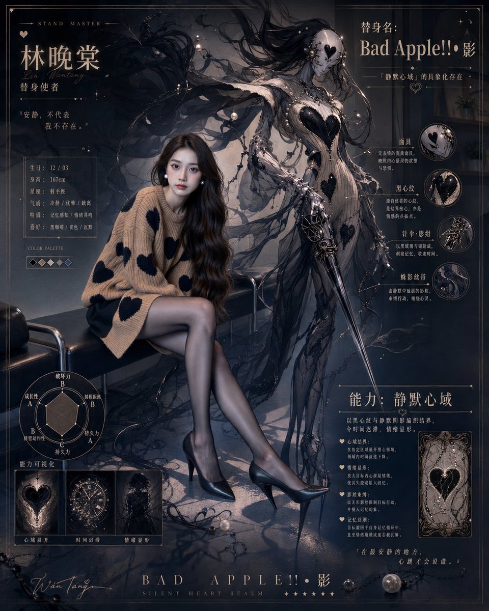 Gothic Stand Guardian Poster - AI image template preview