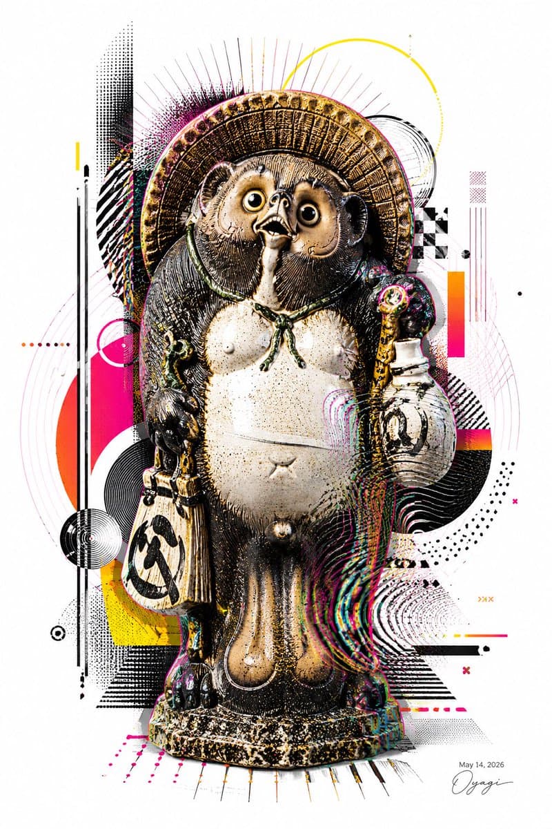 Pop Art Shigaraki Tanuki Statue - AI image template preview