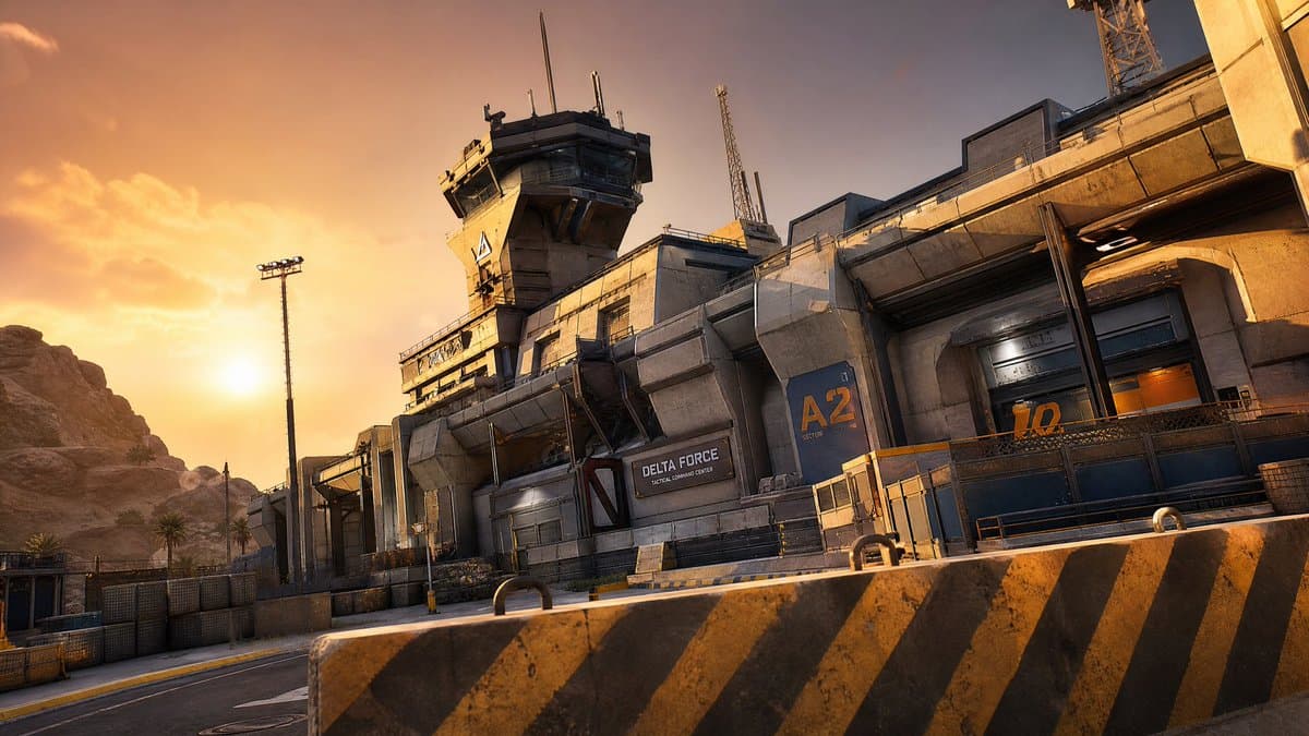 Desert Tactical Command Base - AI image template preview