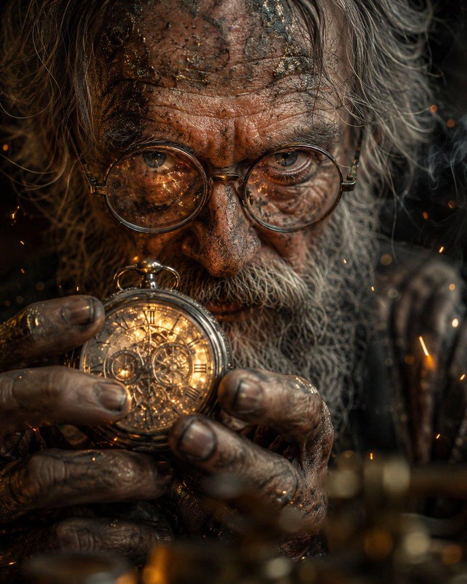 Obscured Mystic Holding Artifact - AI image template preview