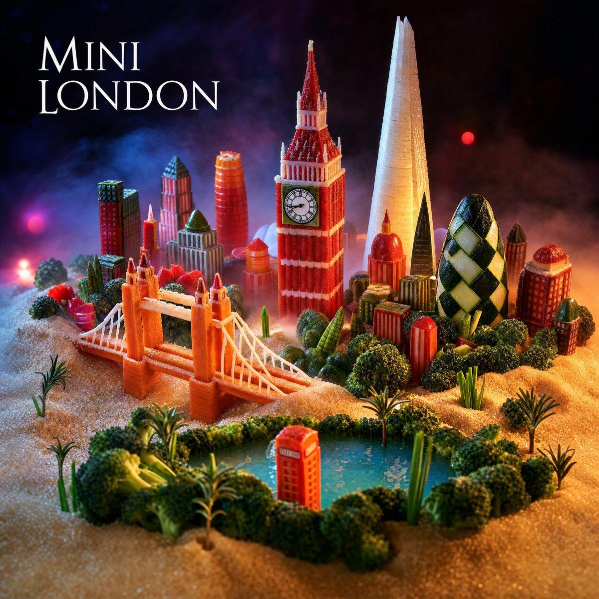 Mini London Sugar Landscape - AI image template preview