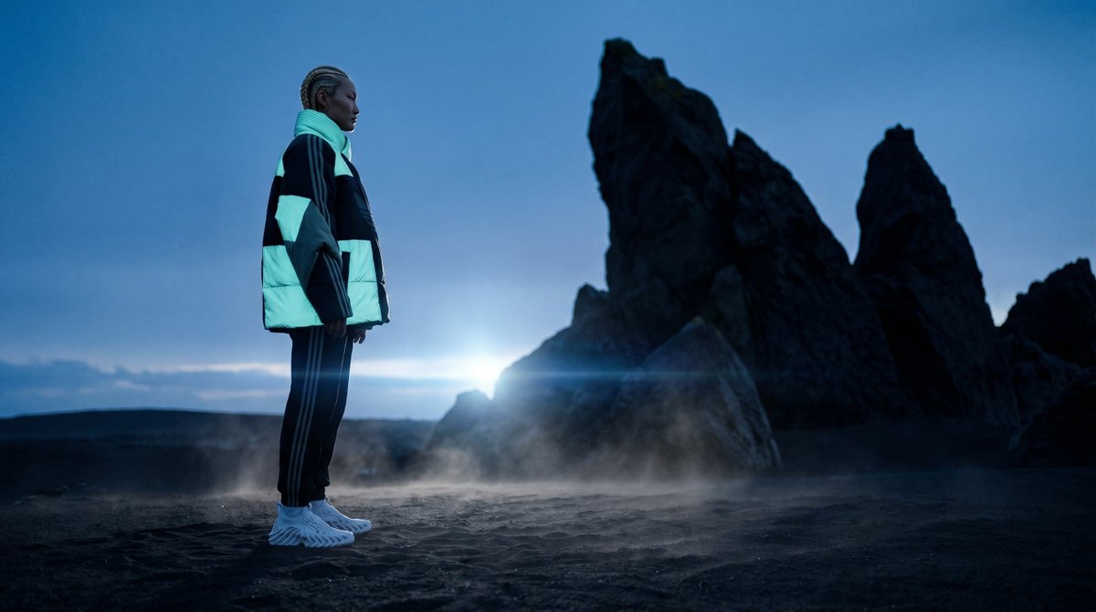 Blue Hour Volcanic Fashion Editorial - AI image template preview