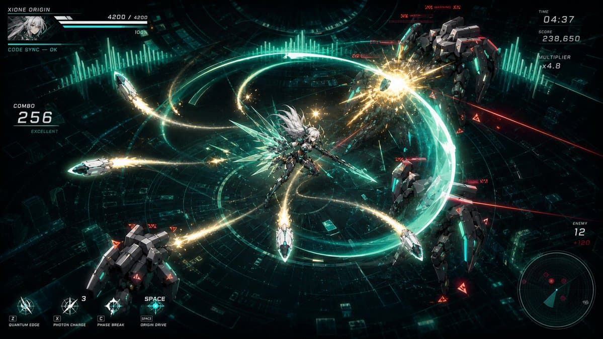 Cyber Angel Mecha Battle HUD - AI image template preview