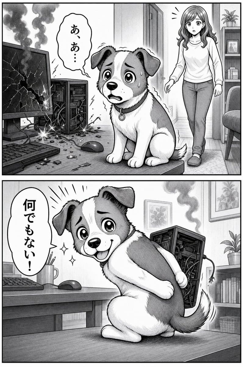 Guilty Dog Manga Comic - AI image template preview