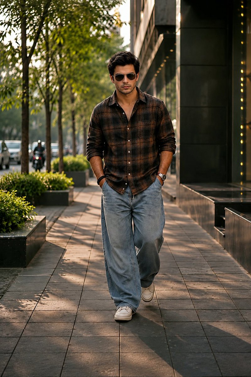 Urban Street Fashion Portrait - AI image template preview