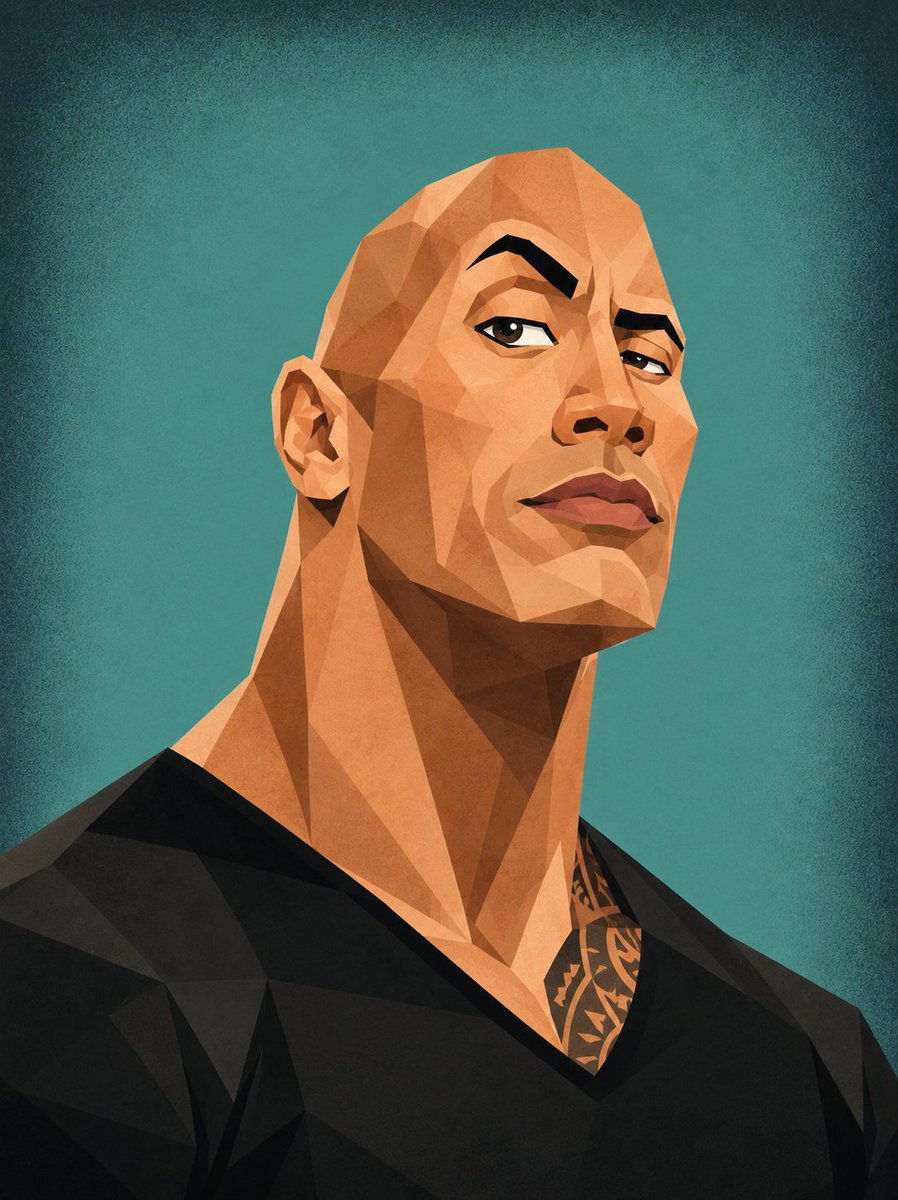 Low-Poly Geometric Celebrity Caricatures - AI image template preview