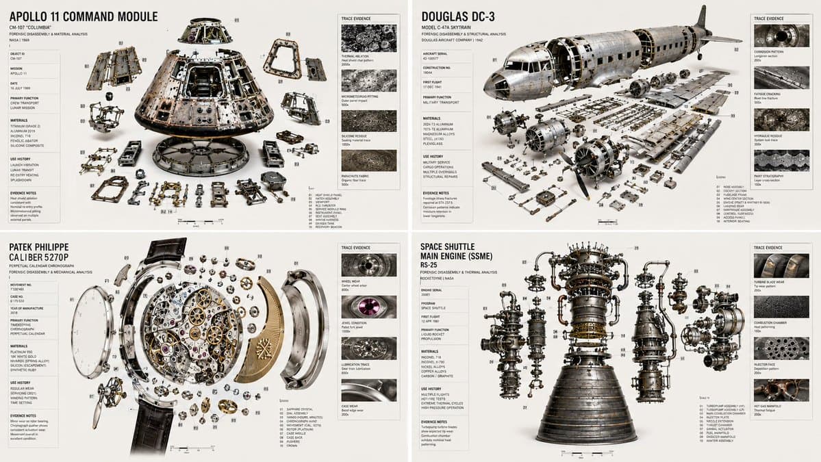 Forensic Luxury Disassembly Poster - AI image template preview