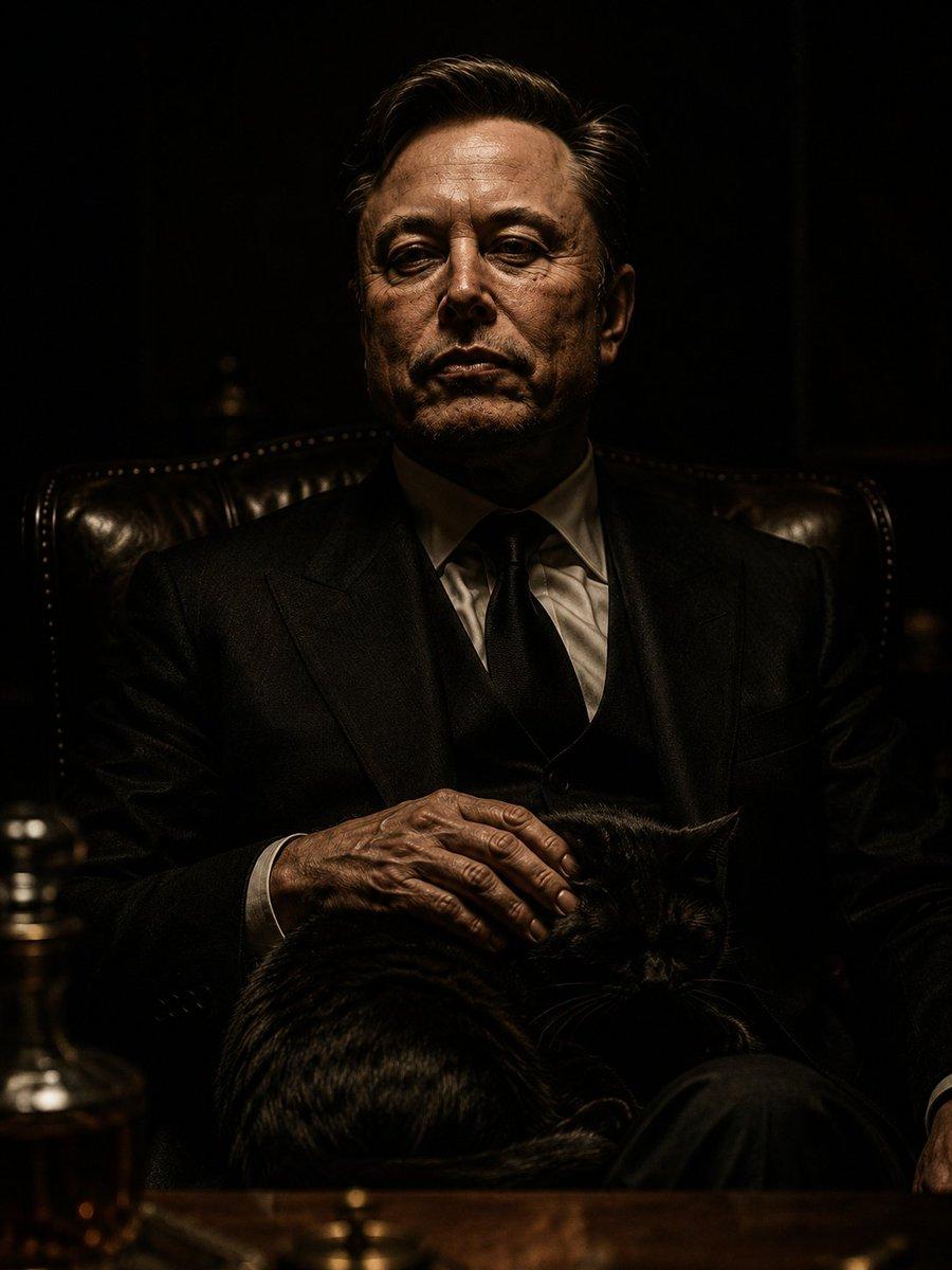 The Dark Godfather Structural Portrait - AI image template preview