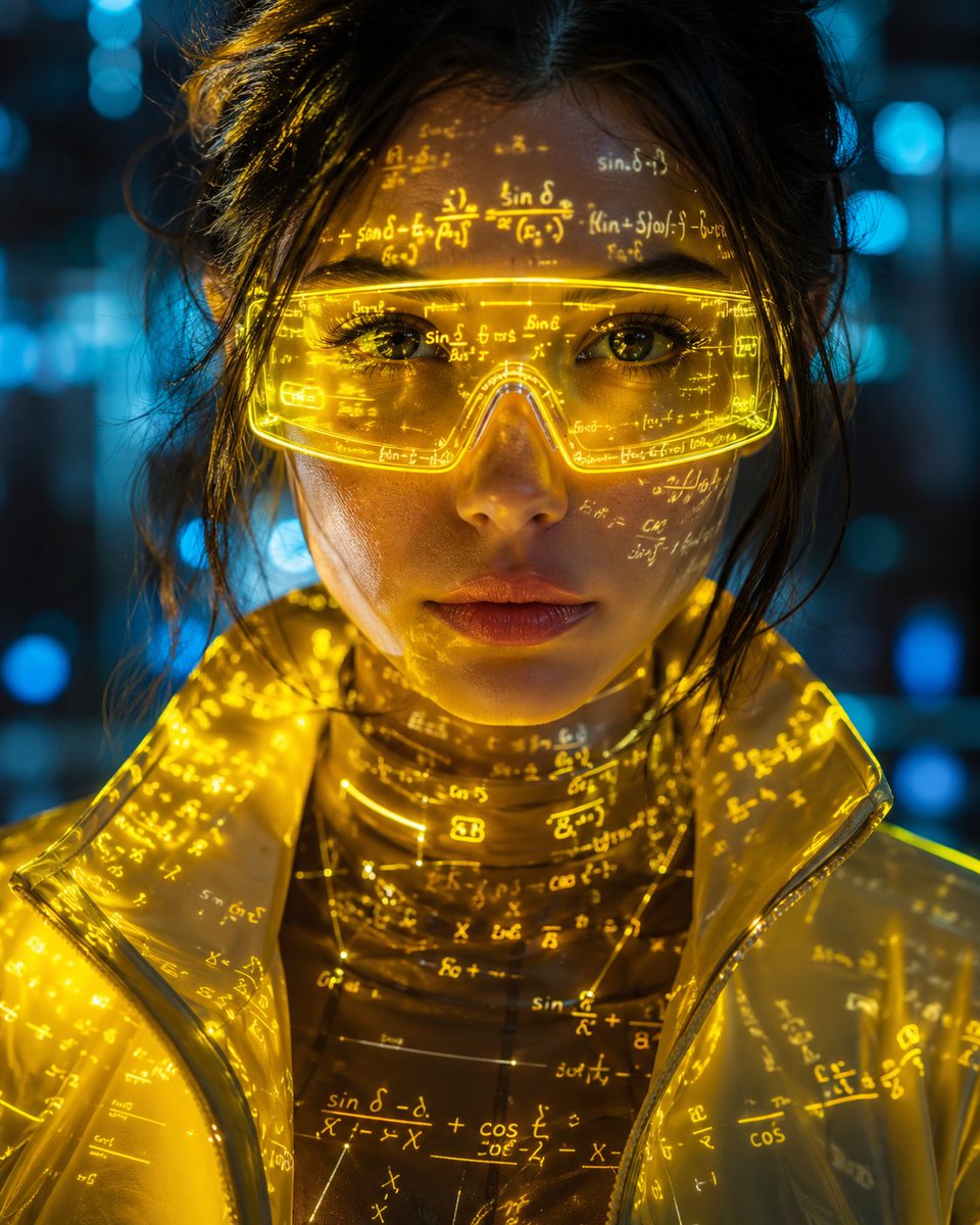 Cyber-Aesthetic Neon Portrait - AI image template preview