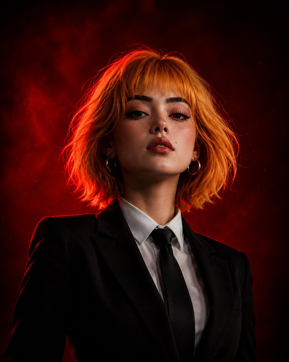 Cinematic Girl Boss Portrait - AI image template preview