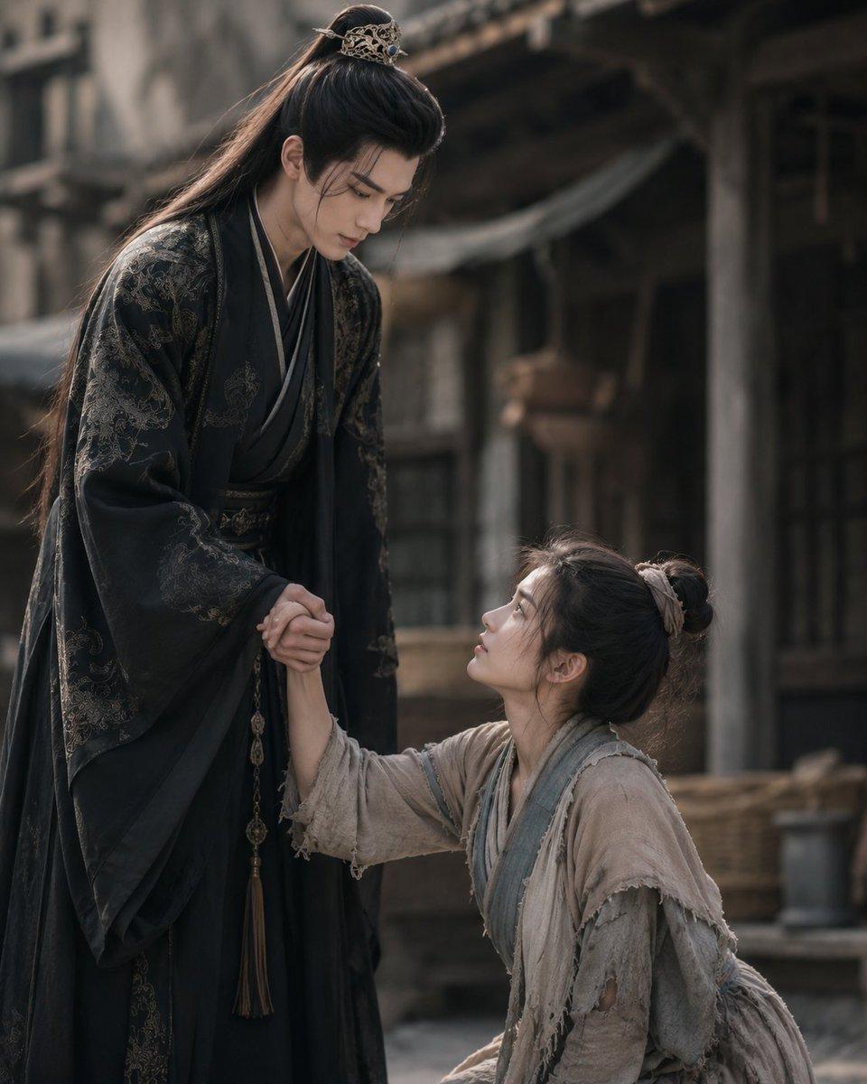 Chinese Drama First Meeting Scene - AI image template preview