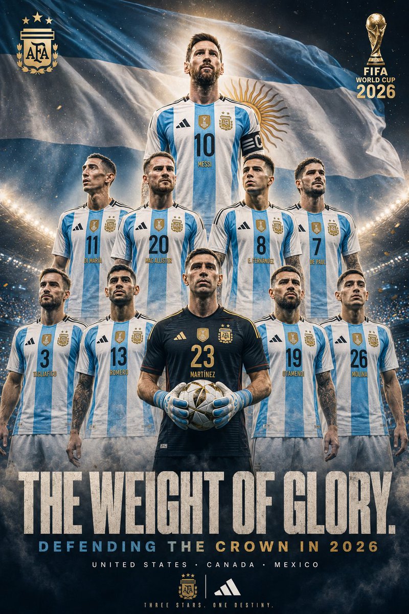 Argentina 2026 Glory Poster - AI image template preview