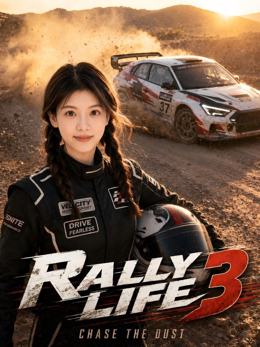 Desert Rally Commercial Movie Poster - AI image template preview