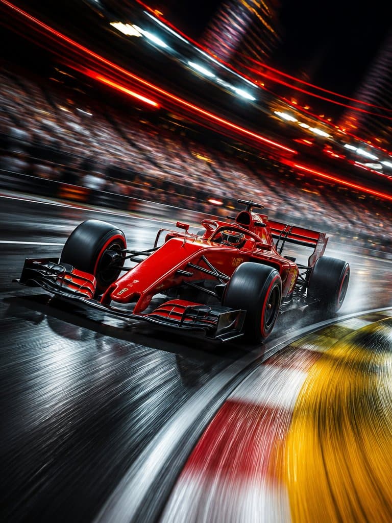Long Exposure Motion Blur Photography - AI image template preview