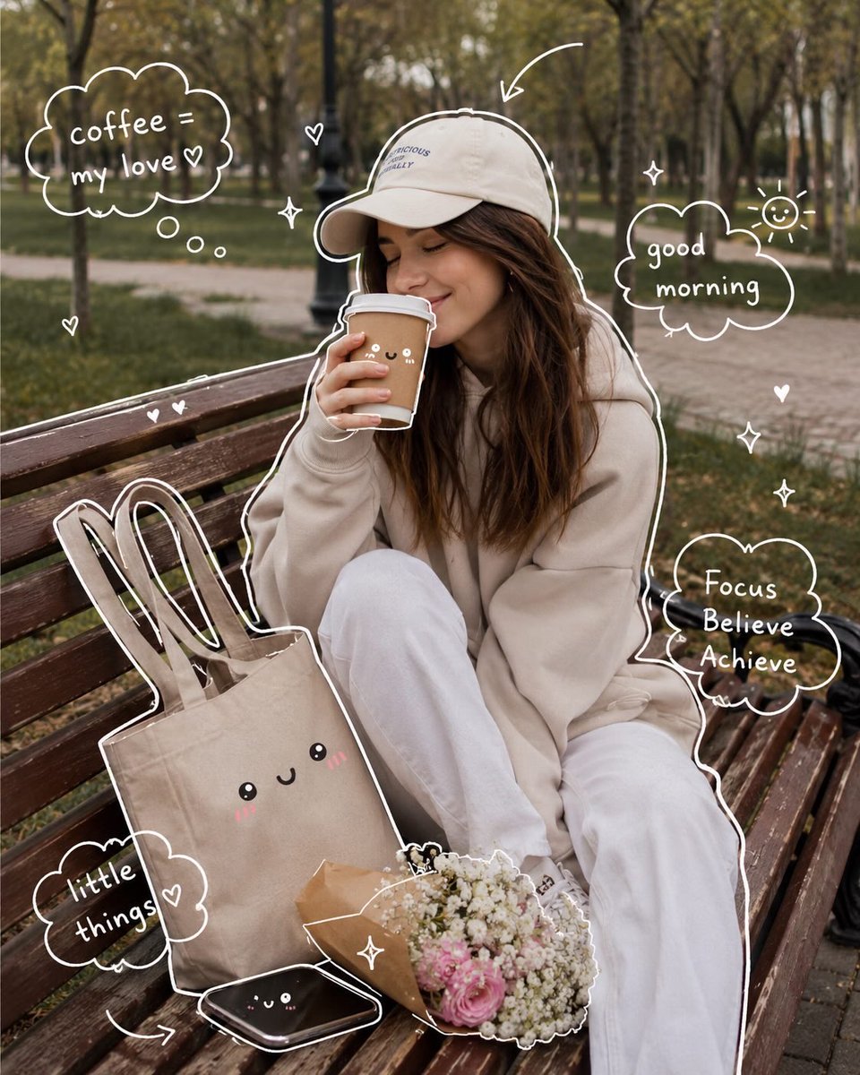 Cozy Aesthetic Park Photography - AI image template preview