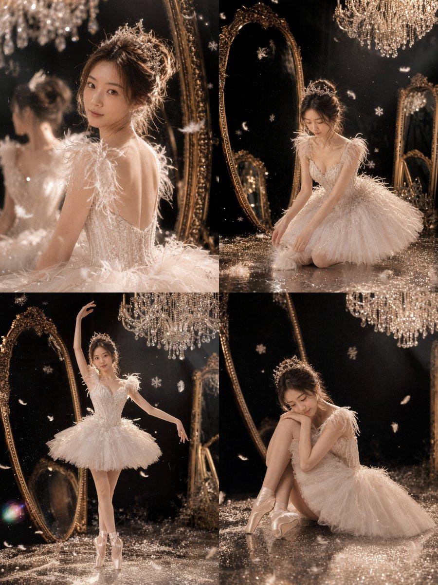 Luxury Ballet Couture Portrait Series - AI image template preview
