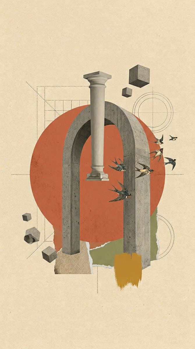 Surrealist Architectural Vintage Collage preview