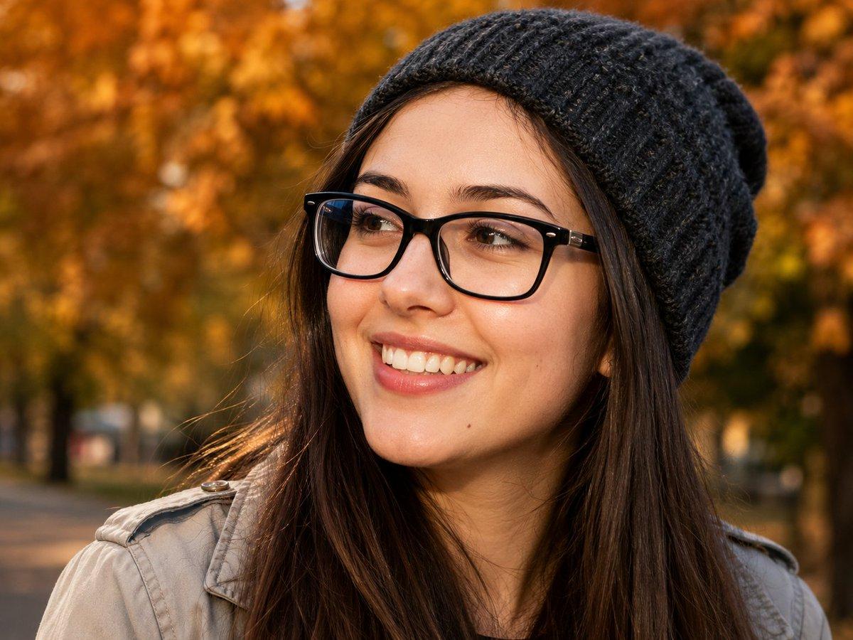 Centered Autumn Portrait Recreation - AI image template preview