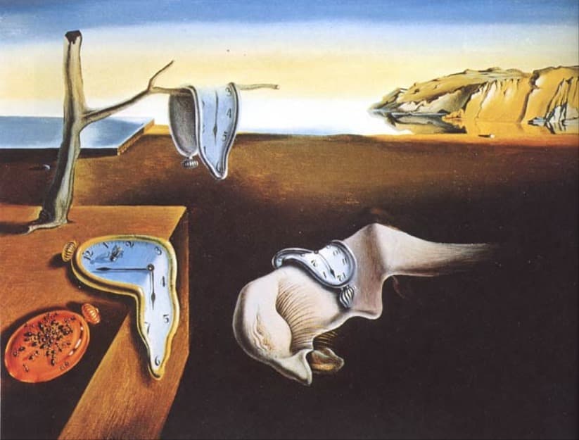 Surreal Melting Clocks Desert - AI image template preview