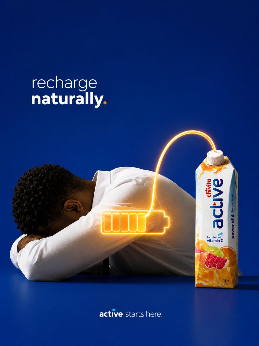 Natural Recharge Drink Ad - AI image template preview