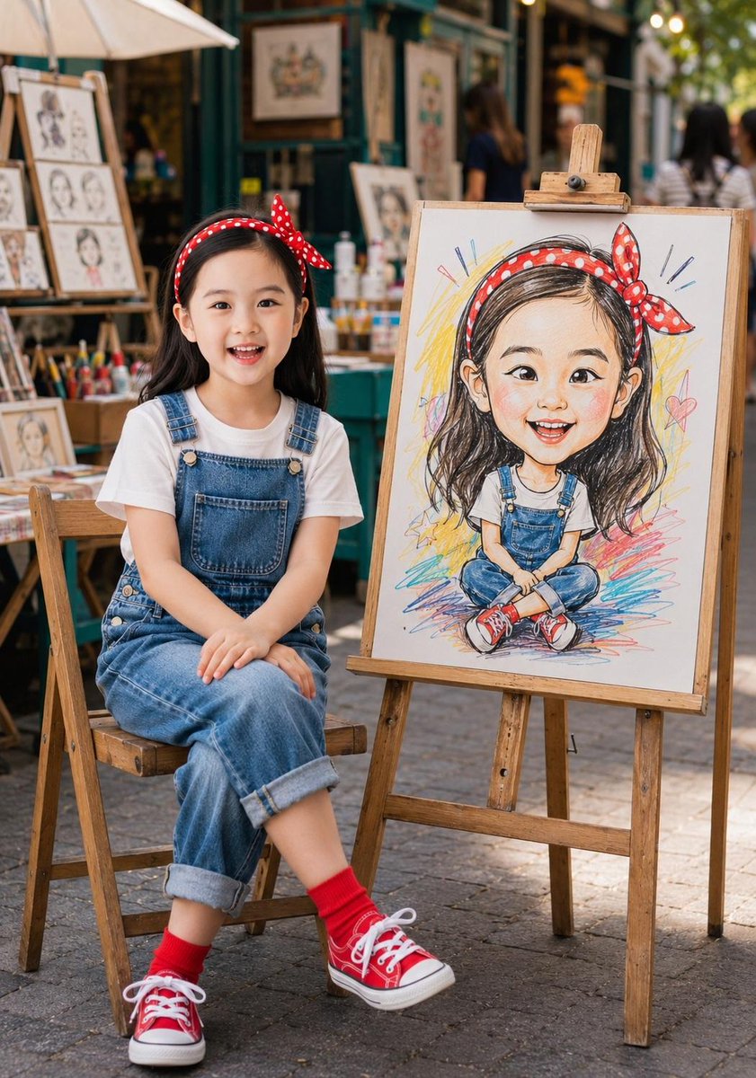 Identity-Consistent Caricature Portrait - AI image template preview