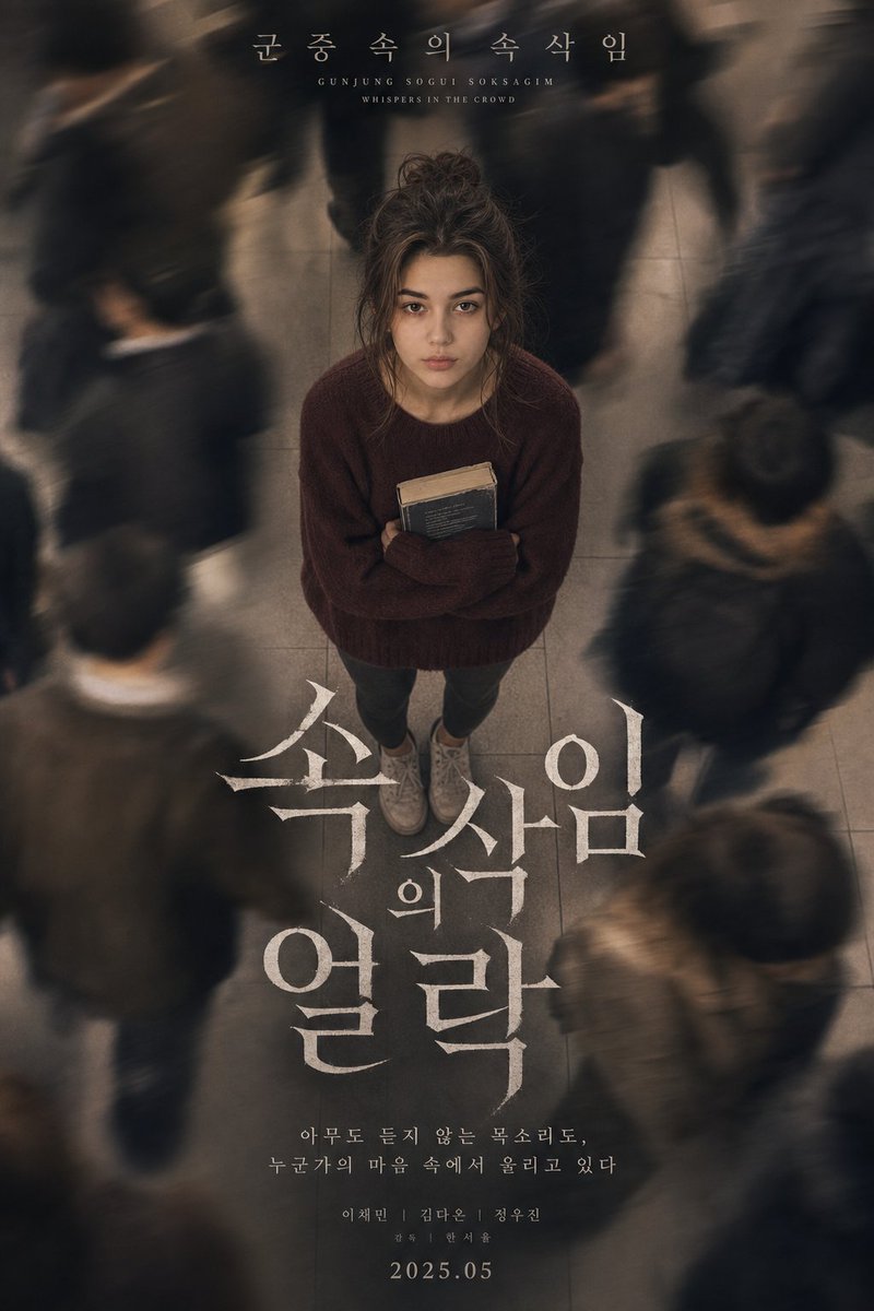 Melancholic K-Drama Subway Poster - AI image template preview