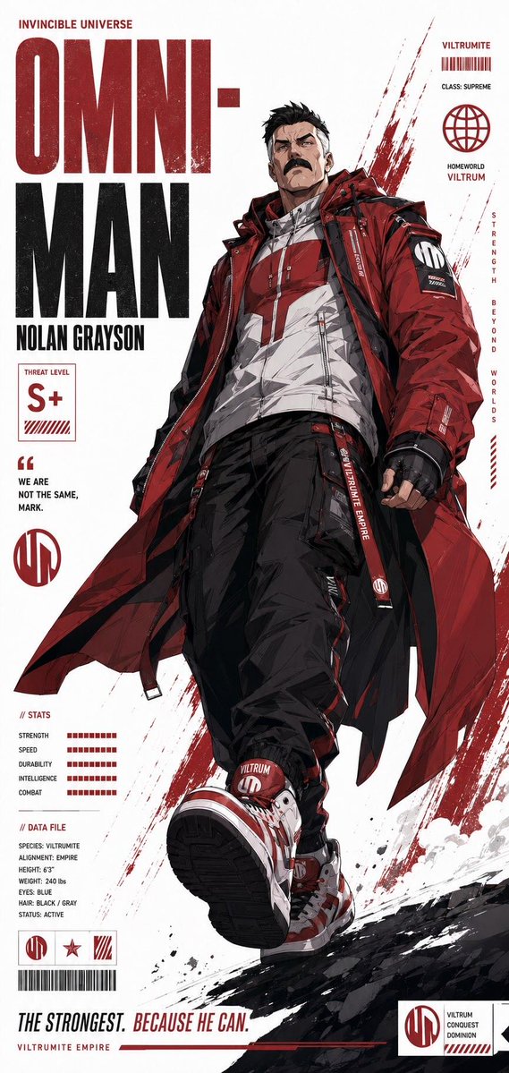 Futuristic Anime Superhero Techwear Poster - AI image template preview