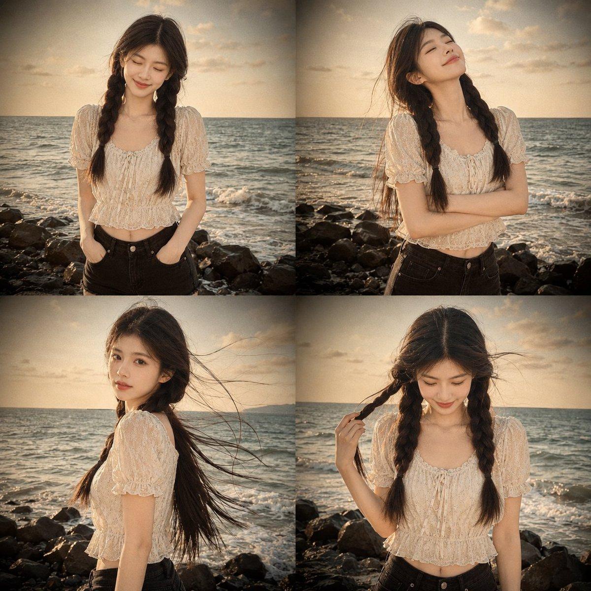 Prompt：

Use my uploaded portrait photo only as th - AI image template preview