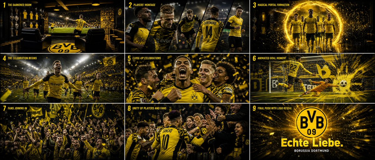 Cinematic Sports Storyboard - AI image template preview