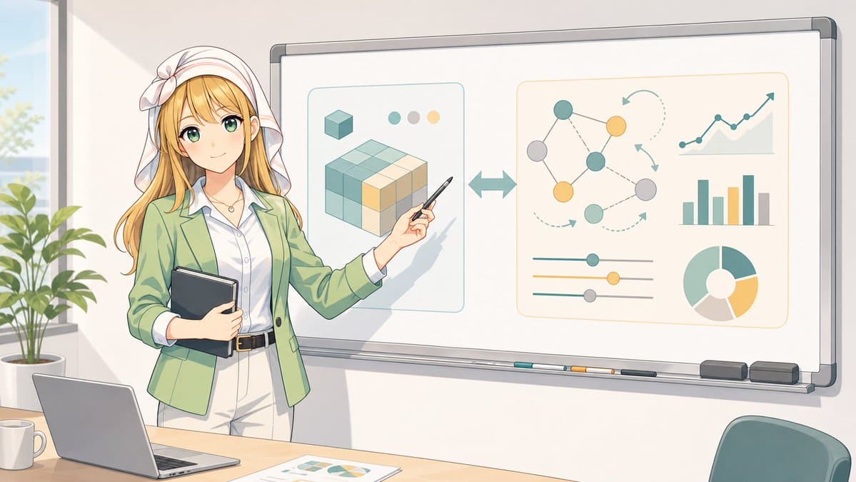 Anime Instructor Whiteboard Infographic - AI image template preview