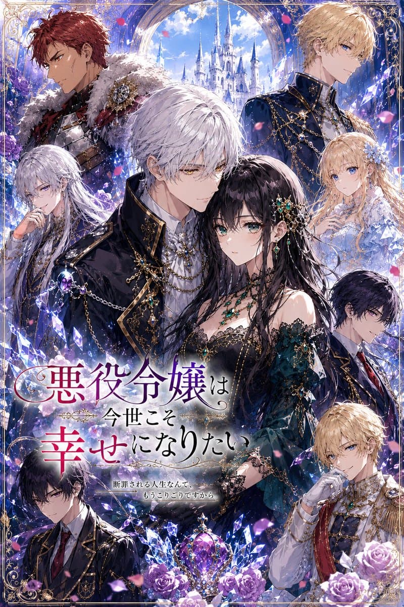 Fantasy Villainess Novel Cover - AI image template preview