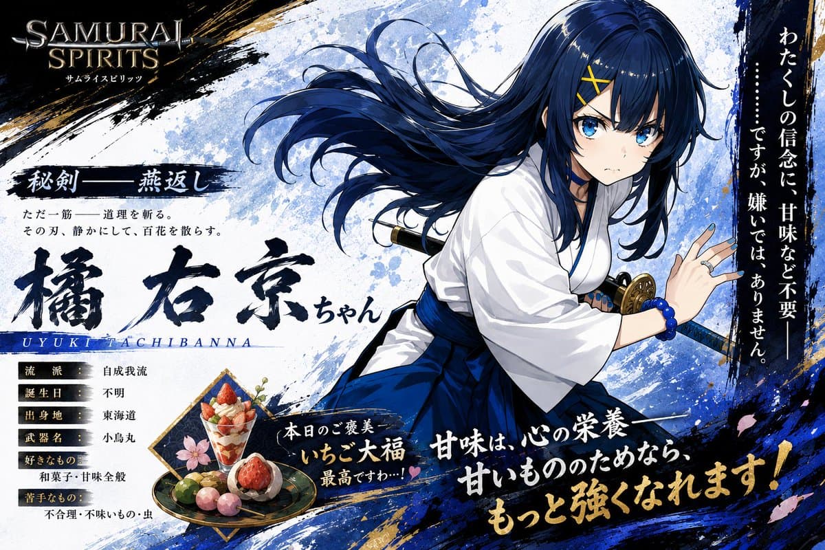 Anime Samurai Character Poster - AI image template preview