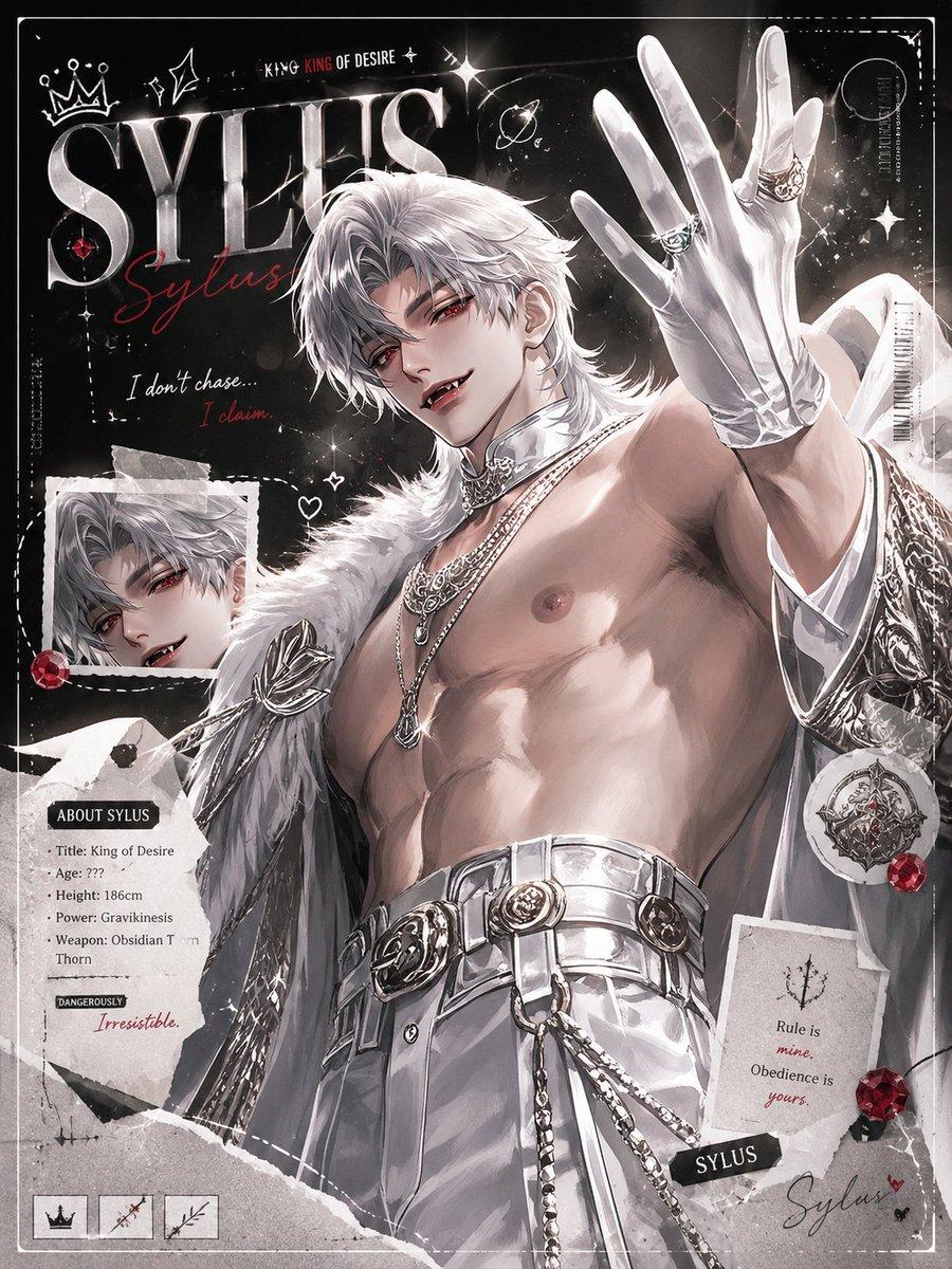 Dark Anime Sylus Scrapbook Poster - AI image template preview